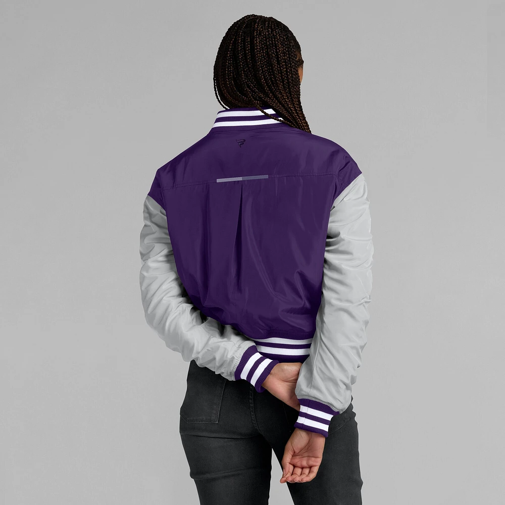 Women's Fanatics  Purple Minnesota Vikings Elements Wave Full-Snap Jacket