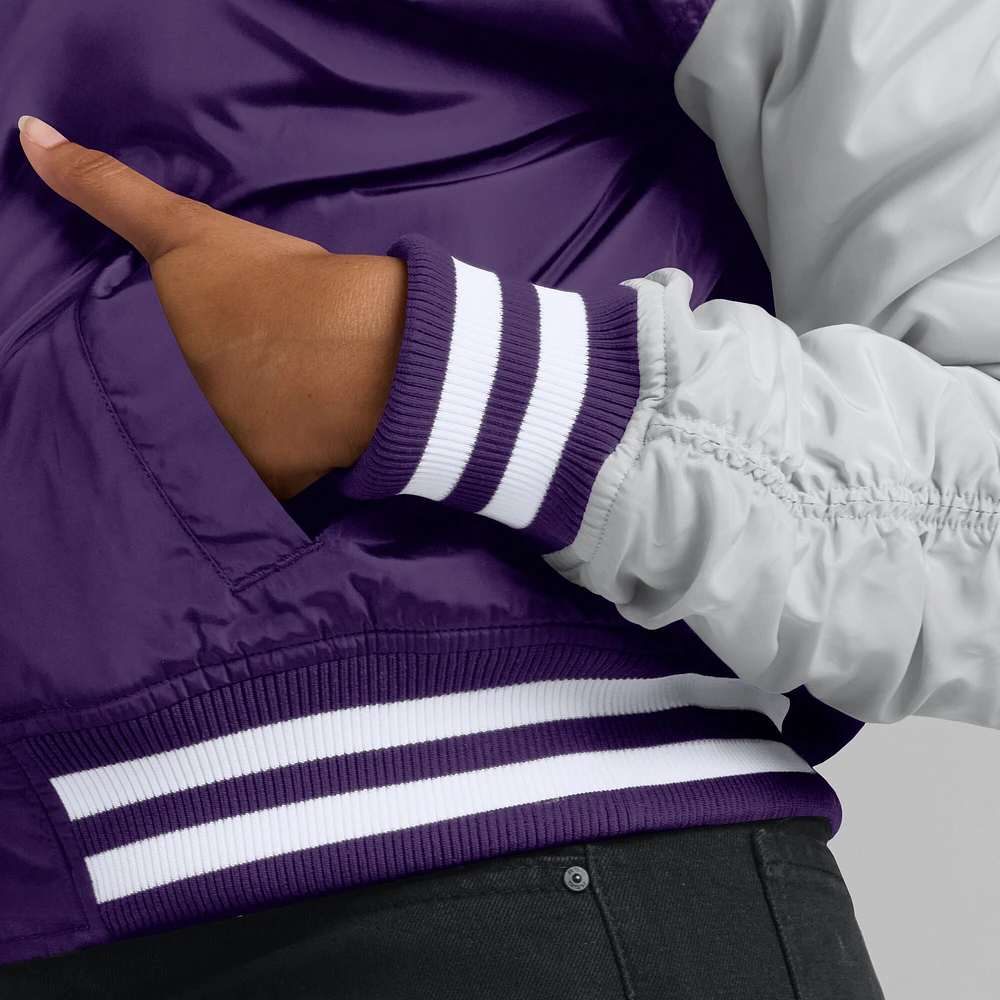 Women's Fanatics  Purple Minnesota Vikings Elements Wave Full-Snap Jacket