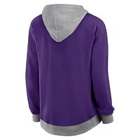 Women's Fanatics  Purple Minnesota Vikings Hit It Full-Zip Hoodie
