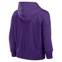 Women's Fanatics Purple Minnesota Vikings Script Lock Full-Zip Hoodie