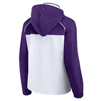 Women's Fanatics White Minnesota Vikings Full-Zip Anorak Hoodie Jacket