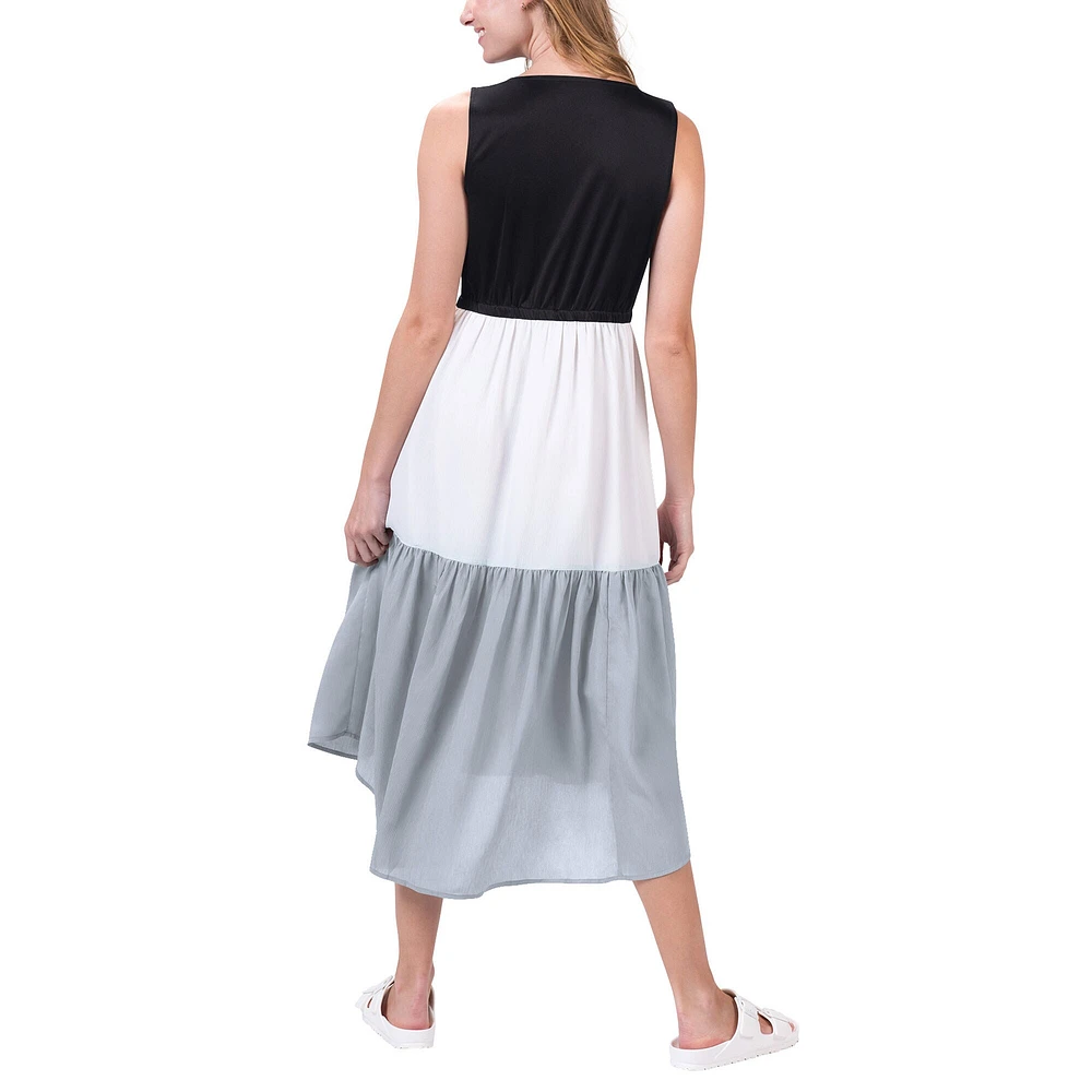 Women's G-III 4Her by Carl Banks Black/Gray Minnesota Vikings 12th Inning Colorblock Dress
