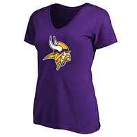 Women's Justin Jefferson Purple Minnesota Vikings Plus Fair Catch Name & Number Scoop Neck T-Shirt