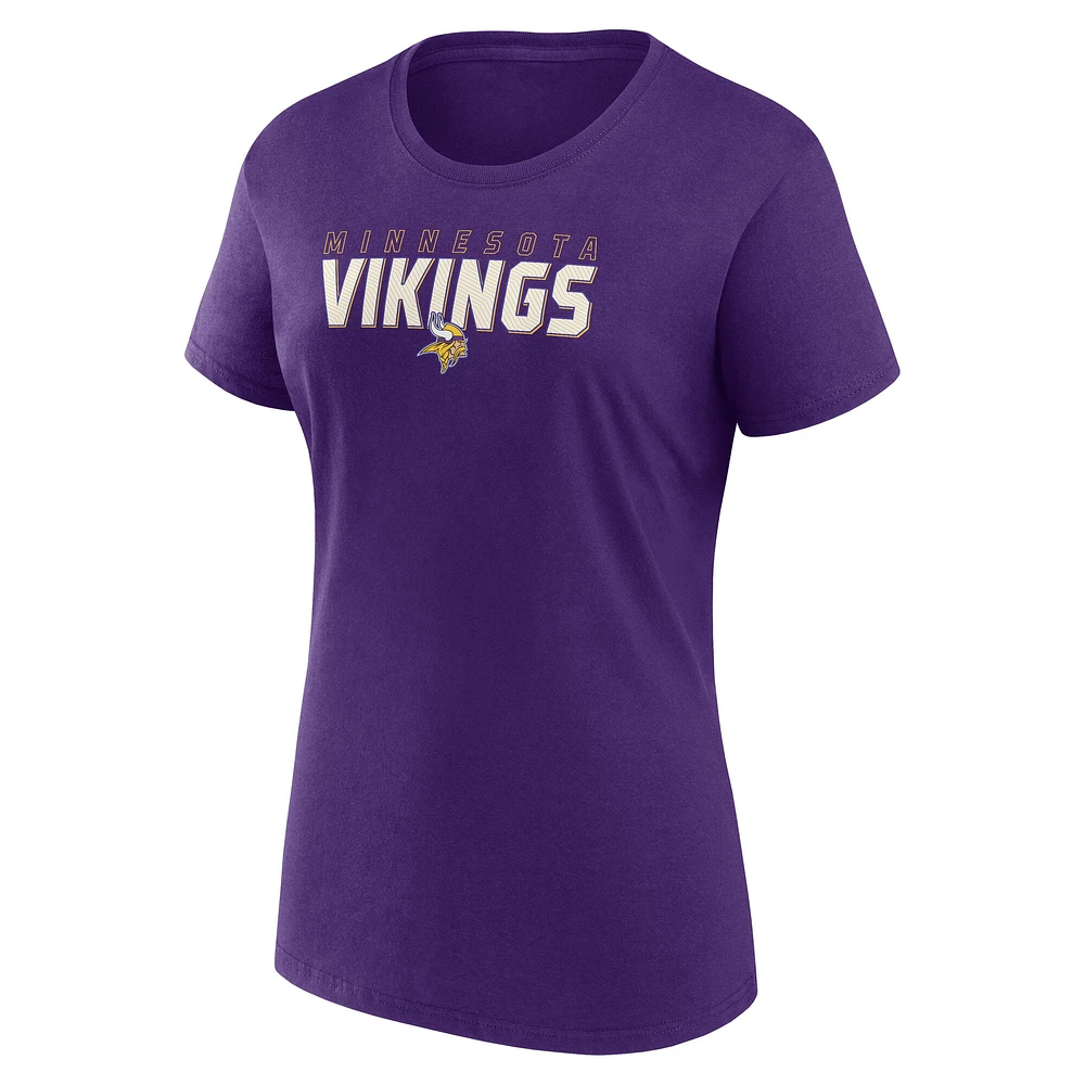 Women's Logo Athletic Purple Minnesota Vikings Lean T-Shirt