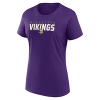 Women's Logo Athletic Purple Minnesota Vikings Lean T-Shirt
