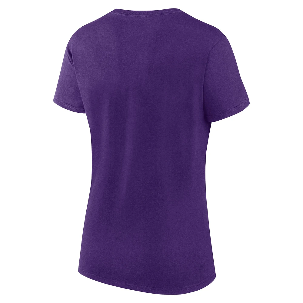 Women's Logo Athletic Purple Minnesota Vikings Lean T-Shirt