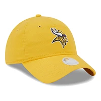 Women's New Era Gold Minnesota Vikings Main Core Classic 2.0 9TWENTY Adjustable Hat