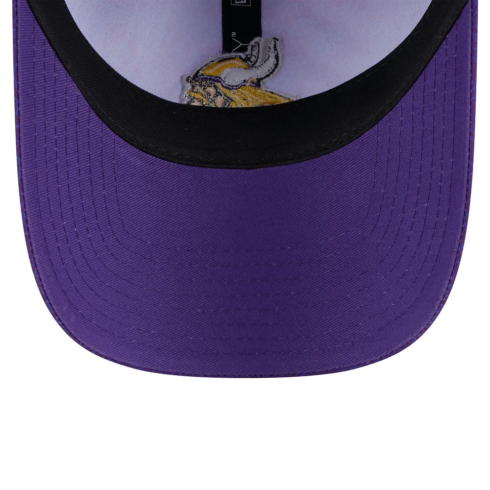 Women's New Era Purple Minnesota Vikings Smiley 9TWENTY Adjustable Hat