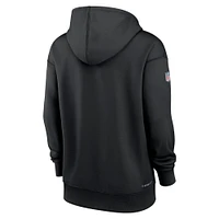 Women's Nike Black Minnesota Vikings 2022 NFL Crucial Catch - Therma Performance Pullover Hoodie
