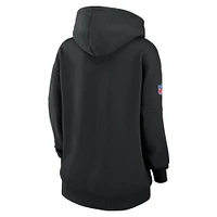 Women's Nike  Black Minnesota Vikings 2024 NFL Crucial Catch Club Pullover Hoodie