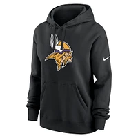 Women's Nike Black Minnesota Vikings Club Fleece Pullover Hoodie