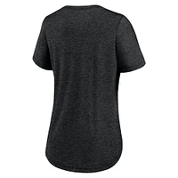 Women's Nike Heather Black Minnesota Vikings Local Fashion Tri-Blend T-Shirt