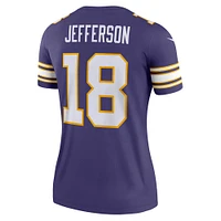 Women's Nike Justin Jefferson  Purple Minnesota Vikings Alternate Legend Player Performance Top