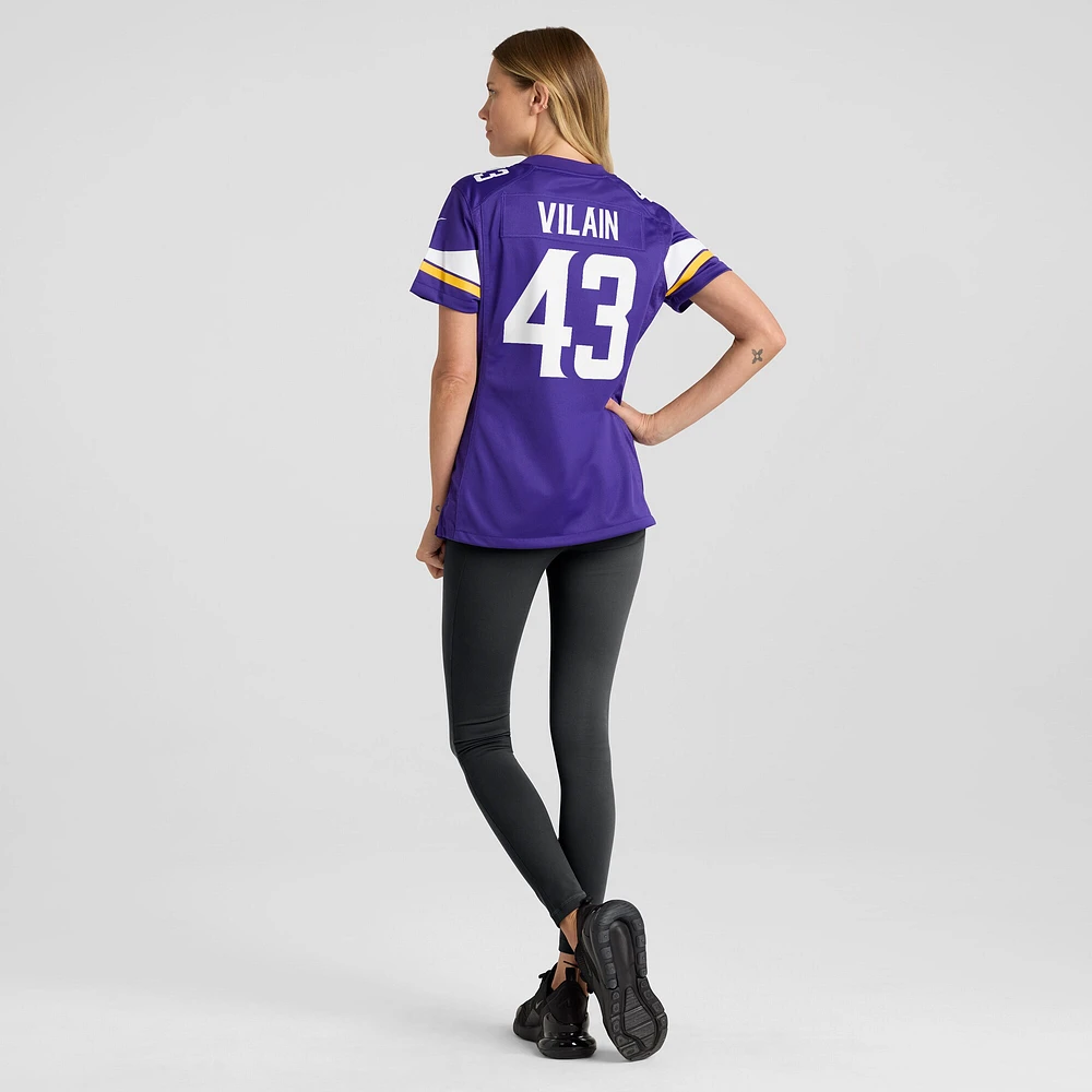 Women's Nike Luiji Vilain Purple Minnesota Vikings Game Player Jersey