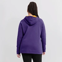 Women's Nike  Purple Minnesota Vikings Asymmetrical Raglan Full-Zip Hoodie