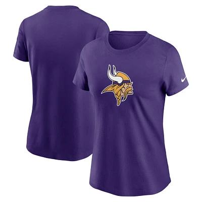 Women's Nike Purple Minnesota Vikings  Primary Logo T-Shirt