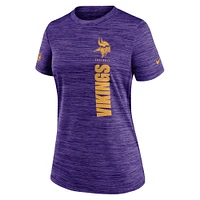 Women's Nike Purple Minnesota Vikings Sideline Velocity Performance T-Shirt
