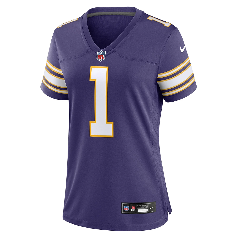 Women's Nike Warren Moon Purple Minnesota Vikings Classic Retired Player Game Jersey