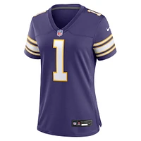 Women's Nike Warren Moon Purple Minnesota Vikings Classic Retired Player Game Jersey