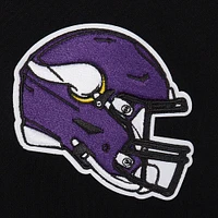 Women's Pro Standard Black Minnesota Vikings Jeweled Cropped Pullover Hoodie