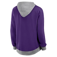 Women's  Purple Minnesota Vikings Hit It French Terry Full-Zip Hoodie