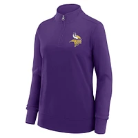 Women's Purple Minnesota Vikings Velocity Quarter-Zip Jacket