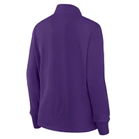 Women's Purple Minnesota Vikings Velocity Quarter-Zip Jacket