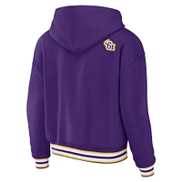 Women's WEAR by Erin Andrews Purple Minnesota Vikings Plus Lace-Up Pullover Hoodie