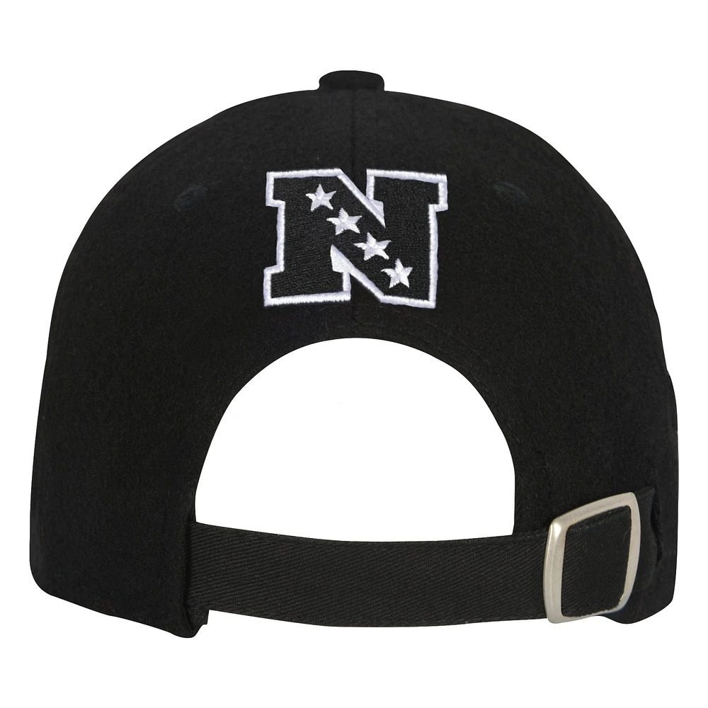 Youth Black Minnesota Vikings Retro Wooly Adjustable Hat