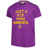 Youth Homage  Purple Minnesota Vikings Just a Kid Tri-Blend T-Shirt