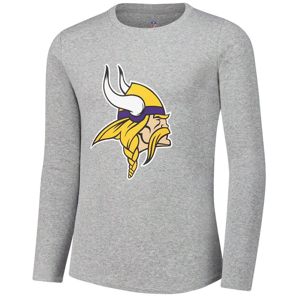 Youth Minnesota Vikings Long Sleeve T-Shirt and Pants Sleep Set