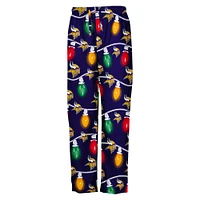 Youth Minnesota Vikings Two-Piece Garland Holiday Long Sleeve Pajama Set