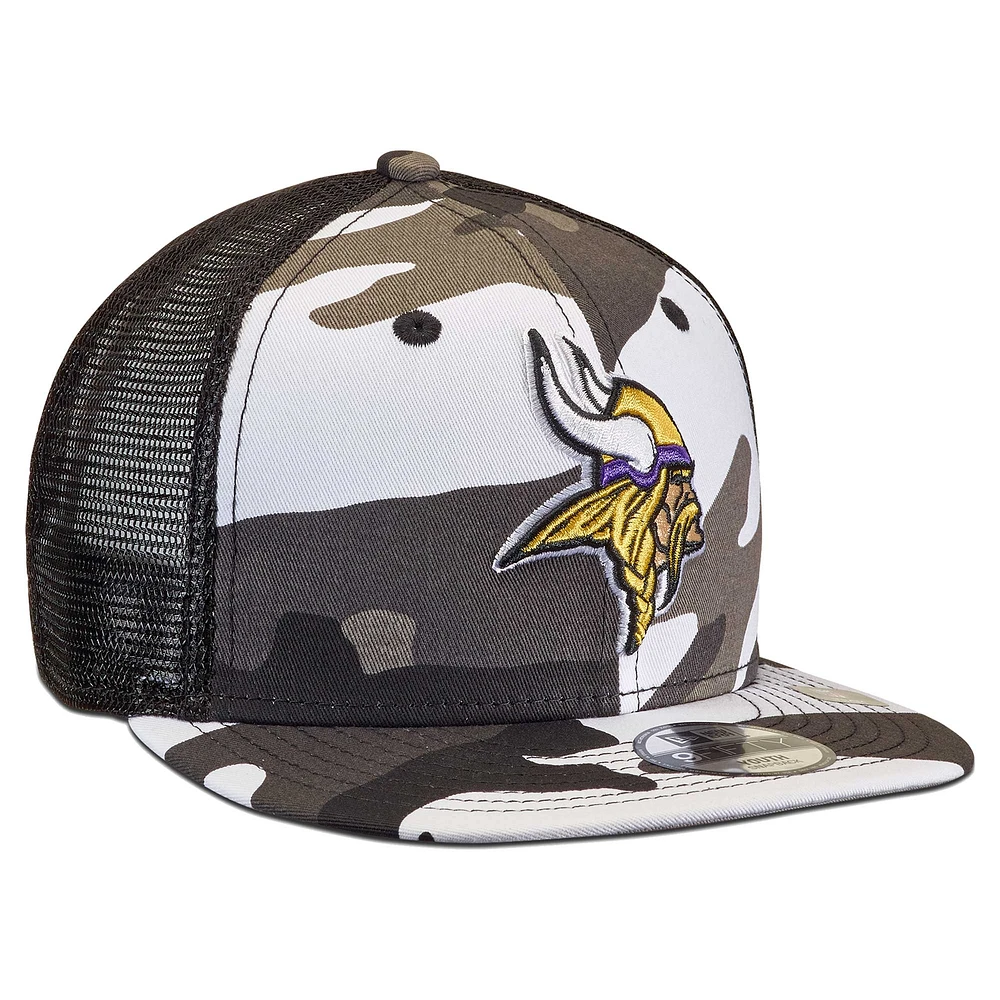 Casquette Snapback 9FIFTY Snapback pour jeunes Minnesota Vikings camouflage/noir