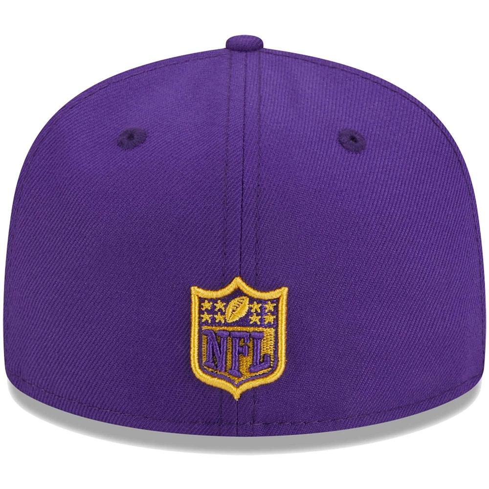 Youth New Era Purple Minnesota Vikings  Main 59FIFTY Fitted Hat