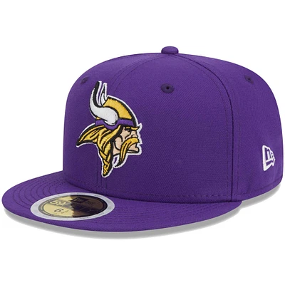 Casquette ajustée 59FIFTY Main des Vikings du Minnesota New Era pourpre pour jeune