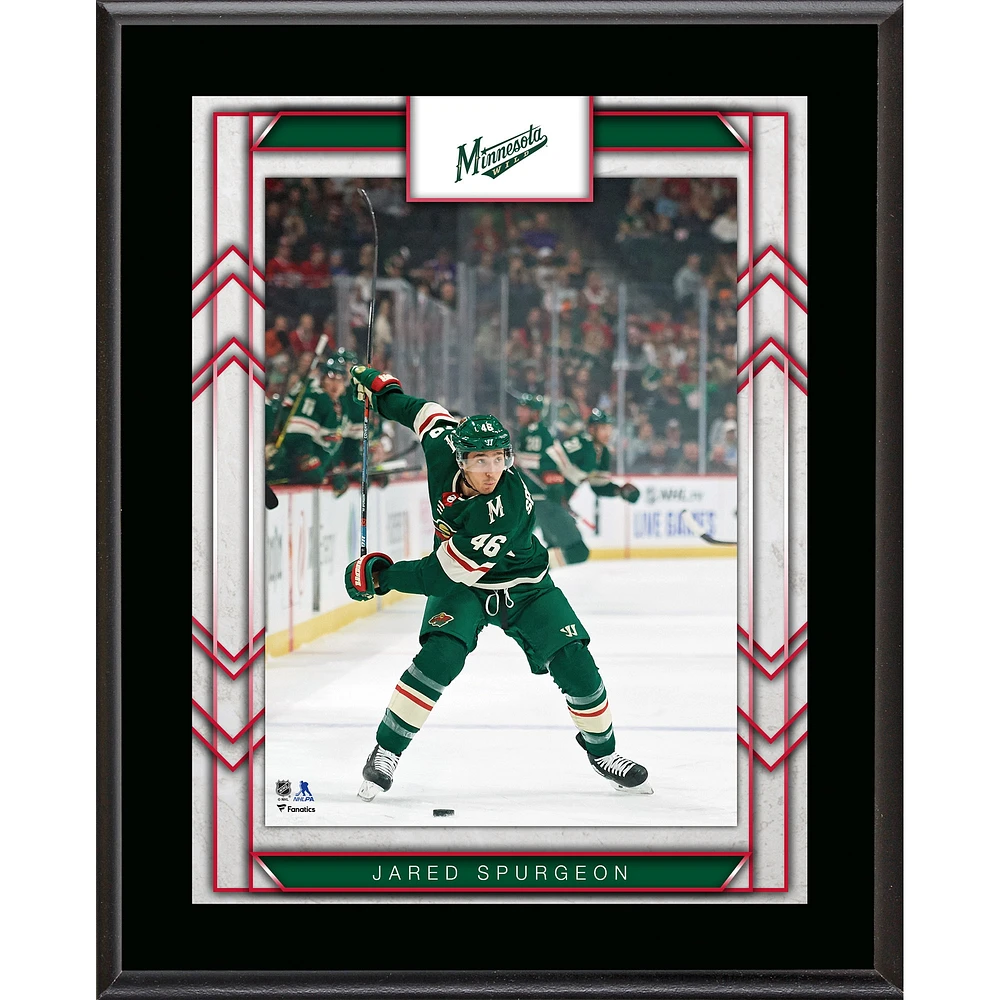 Jared Spurgeon Minnesota Wild 10.5" x 13" Sublimated Player Plaque