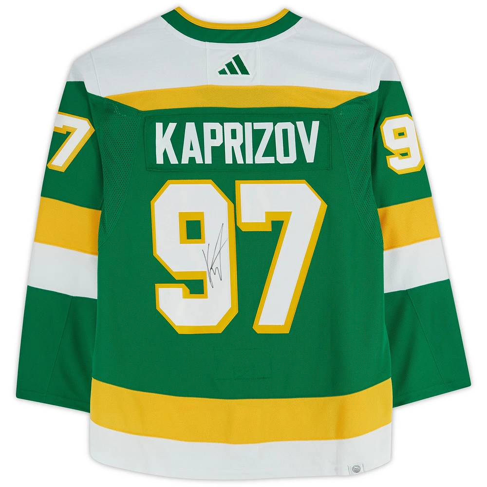 Kirill Kaprizov Minnesota Wild Autographed 2022-23 Reverse Retro adidas Authentic Jersey