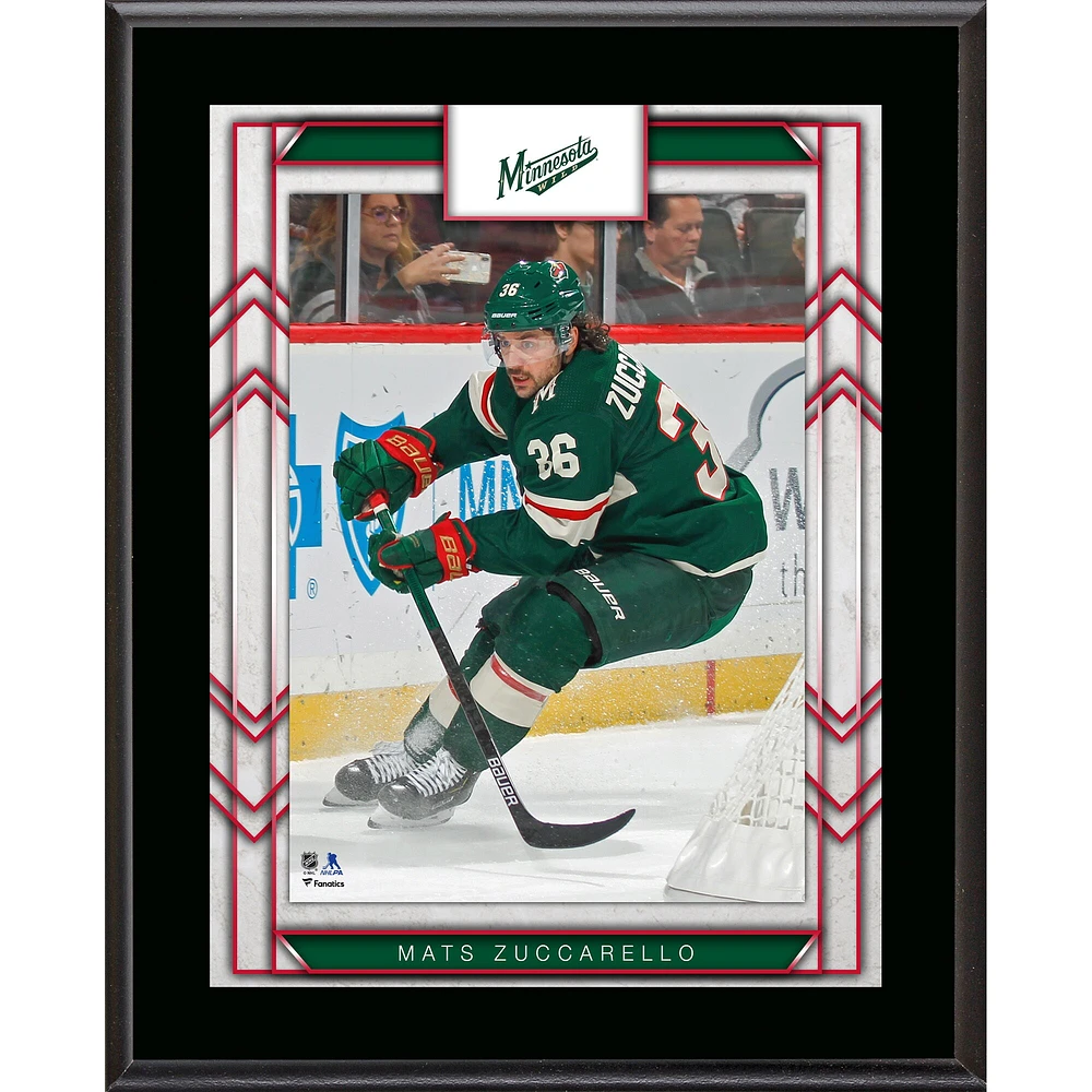 Mats Zuccarello Minnesota Wild 10.5" x 13" Sublimated Player Plaque