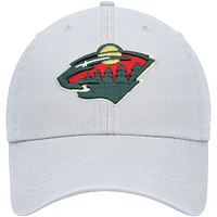 Men's '47 Gray Minnesota Wild Clean Up Adjustable Hat