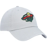 Men's '47 Gray Minnesota Wild Clean Up Adjustable Hat