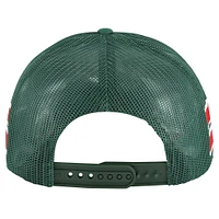 Men's '47 Green Minnesota Wild Sideband Stripes Trucker Snapback Hat