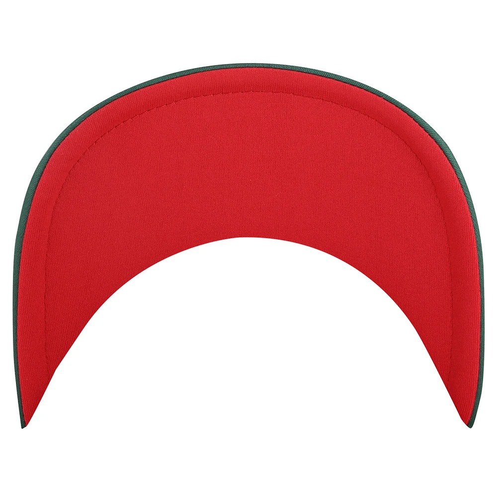 Men's '47 Green Minnesota Wild Sideband Stripes Trucker Snapback Hat