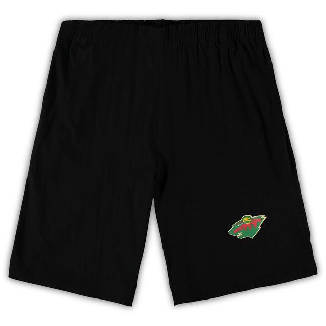 Ensemble de nuit pour homme Concepts Sport noir/anthracite chiné Minnesota Wild Big & Tall T-shirt et short
