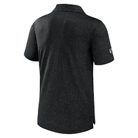 Men's Fanatics  Black Minnesota Wild Authentic Pro Jacquard Polo