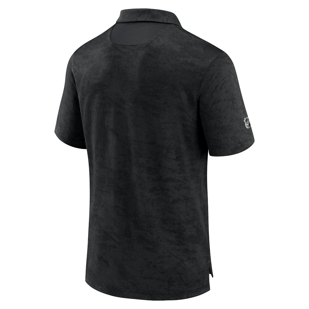 Men's Fanatics Black Minnesota Wild Authentic Pro Rink Polo