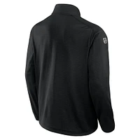 Men's Fanatics  Black Minnesota Wild Authentic Pro Rink Quarter-Zip Jacket