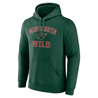 Sweat à capuche vert Fanatics pour homme Minnesota Wild Victory Arch