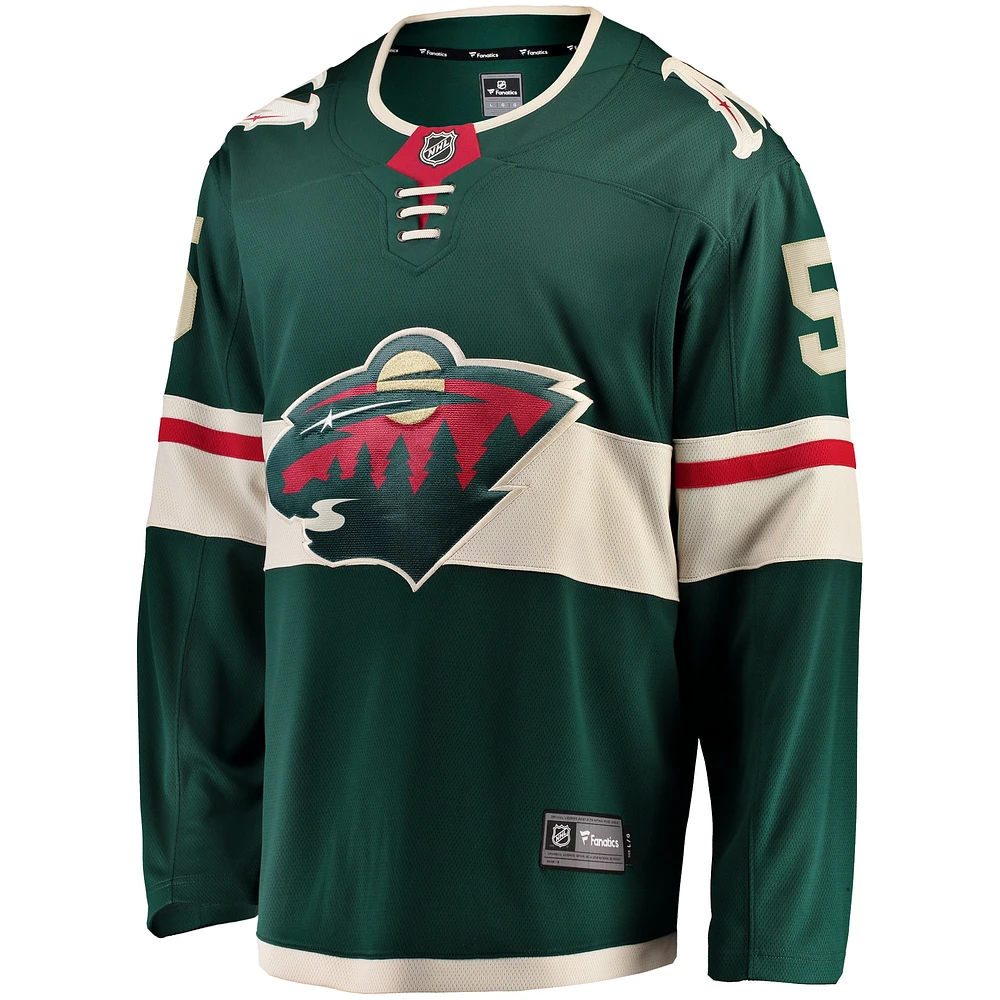 Men's Fanatics Jake Middleton Green Minnesota Wild Home Breakaway Player Jersey