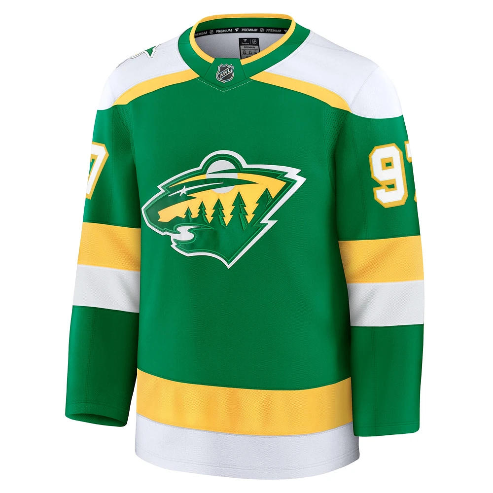 Maillot de remplacement Premium vert Minnesota Wild Fanatics Kirill Kaprizov pour homme