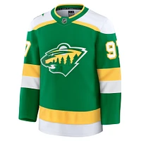 Maillot de remplacement Premium vert Minnesota Wild Fanatics Kirill Kaprizov pour homme